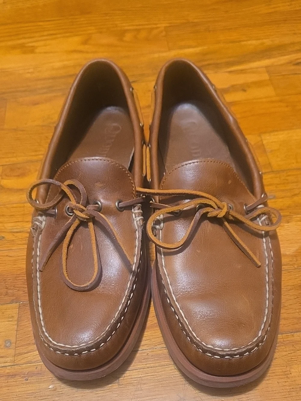 Quoddy Classic Canoe Shoe Men’s US 11 Whiskey Leather Camp Moc Moccasins 144017